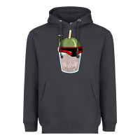Smoke bubble fett boba tea funny sci fi pun pearl milk tea gift t shirt Heavyweight Hoodie - minhPixels