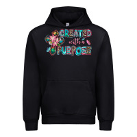 Black created with a purpose Urban Hoodie - AdoDesignShop
