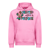 Fuchsia Pink created with a purpose Urban Hoodie - AdoDesignShop