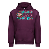 Mauve Wine created with a purpose Urban Hoodie - AdoDesignShop