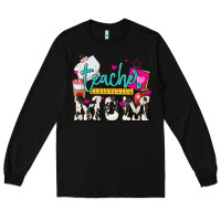 Black Teacher Mom Mother's Day Long Sleeve Tee - HowdyJamesFarm