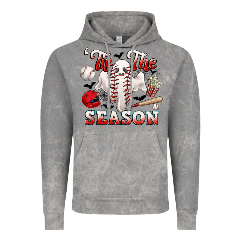 Tis The Season Baseball Halloween Vintage Hoodie by CowGirlArtShop | Teevron
