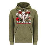Vintage Olive tis the season baseball halloween Vintage Hoodie - CowGirlArtShop