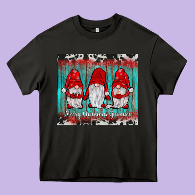 Merry Christmas Gnomies Tumbler Heavy Core Tee Designed By Jahusdesignshop