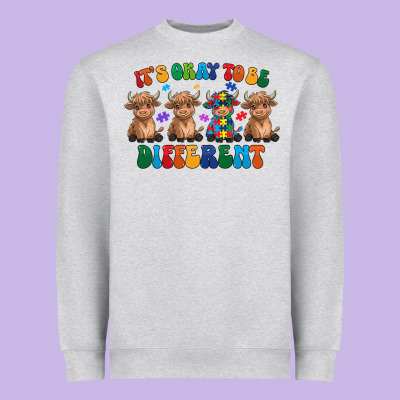 Its Okay To Be Different Heavyweight Sweatshirt Designed By Cowhidedigitalart