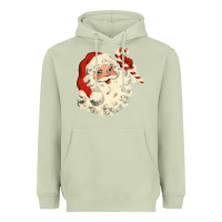 Matcha santa vintage face Heavyweight Hoodie - minhPixels