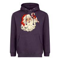 Plum santa vintage face Heavyweight Hoodie - minhPixels