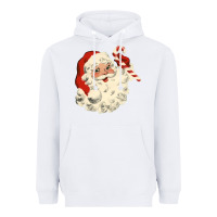 White santa vintage face Heavyweight Hoodie - minhPixels
