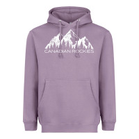 Lavender Canadian Rockies Gift Canada Rocky Mountains Souvenir Heavyweight Hoodie - minhPixels