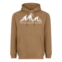 Toasted Coconut Canadian Rockies Gift Canada Rocky Mountains Souvenir Heavyweight Hoodie - minhPixels