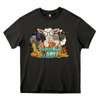 Asphalt pumpkin season with baby sheeps and goat Heavy Core Tee - LillyAllenDesigns