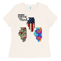 Bone Im in a Fishing State of Mind Illinois Ladies Tee - Bettercallsaul