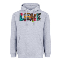 Heather Grey love school bus Heavyweight Hoodie - Artiststas