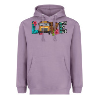 Lavender love school bus Heavyweight Hoodie - Artiststas