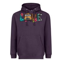 Plum love school bus Heavyweight Hoodie - Artiststas