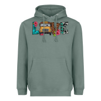 Sage love school bus Heavyweight Hoodie - Artiststas