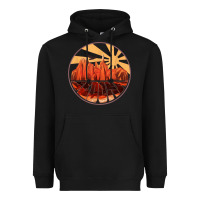 Black Retro Vintage Sedona Arizona Hiking Sunset Dawn Gift Heavyweight Hoodie - minhPixels