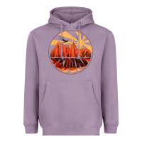Lavender Retro Vintage Sedona Arizona Hiking Sunset Dawn Gift Heavyweight Hoodie - minhPixels