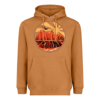 Meerkat Retro Vintage Sedona Arizona Hiking Sunset Dawn Gift Heavyweight Hoodie - minhPixels