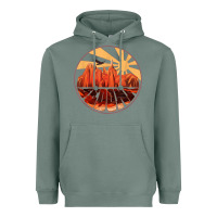 Sage Retro Vintage Sedona Arizona Hiking Sunset Dawn Gift Heavyweight Hoodie - minhPixels