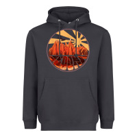 Retro Vintage Sedona Arizona Hiking Sunset Dawn Gift Heavyweight Hoodie | Teevron