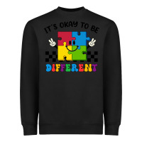 Black It's Okay To Be Different Heavyweight Sweatshirt - CowhideDigitalArt