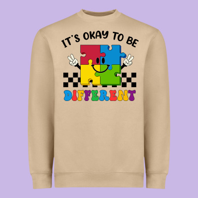 It's Okay To Be Different Heavyweight Sweatshirt Designed By Cowhidedigitalart
