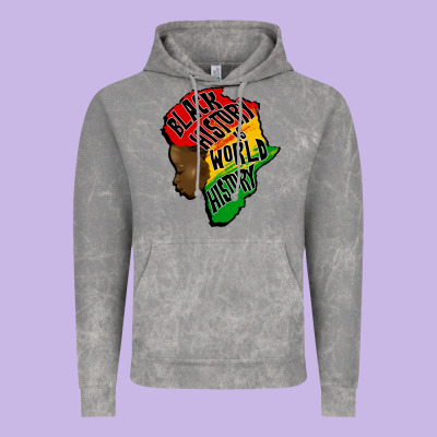 Black History Is World History Vintage Hoodie Designed By Cowgirlartshop
