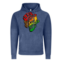 Vintage Denim black history is world history Vintage Hoodie - CowGirlArtShop
