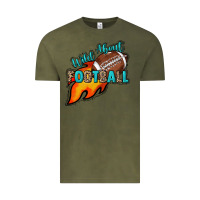 Vintage Olive Wild about Football Vintage Tee - HowdyJamesFarm