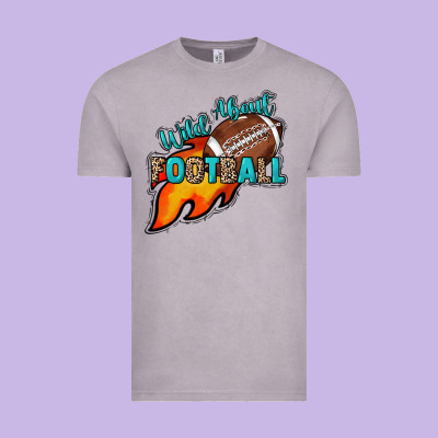 Wild About Football Vintage Tee Designed By Howdyjamesfarm