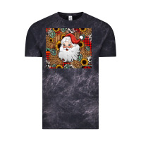 Cloud Black western santa claus Vintage Tee - Jasminsmagicworld