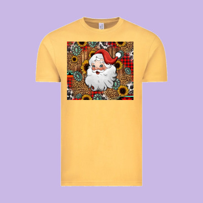 Western Santa Claus Vintage Tee Designed By Jasminsmagicworld