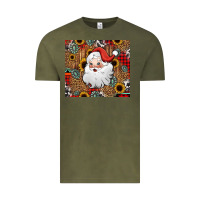 Vintage Olive western santa claus Vintage Tee - Jasminsmagicworld