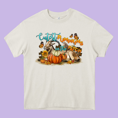 Cutest Pumpkin In The Patch Heavy Core Tee Designed By Lillyallendesigns