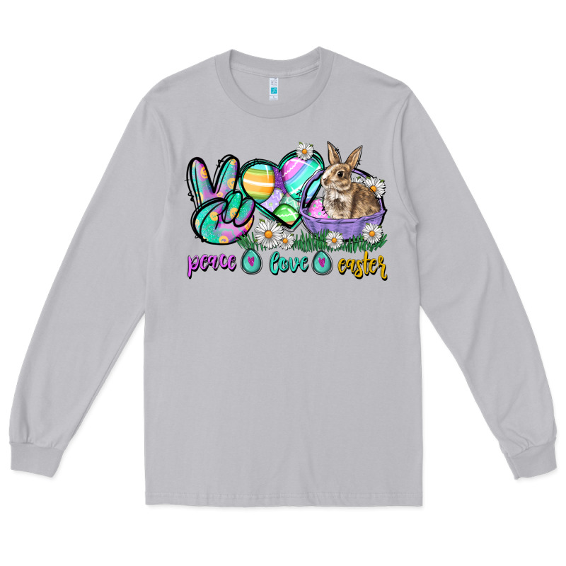 Peace Love Easter Day Long Sleeve Tee by CowGirlArtShop | Teevron