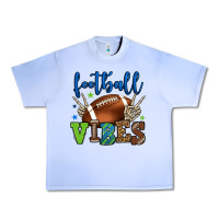 Grape Ice Football vibes green and blue Urban Heavy Tee - HowdyJamesFarm