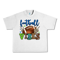 Lunar Rock Football vibes green and blue Urban Heavy Tee - HowdyJamesFarm