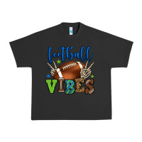 Pigment Black Football vibes green and blue Urban Heavy Tee - HowdyJamesFarm