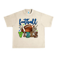 Sandshell Football vibes green and blue Urban Heavy Tee - HowdyJamesFarm