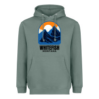 Sage Whitefish MT Heavyweight Hoodie - minhPixels