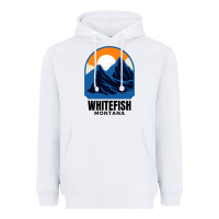 White Whitefish MT Heavyweight Hoodie - minhPixels