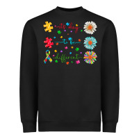 Black It's Okay To Be Different Heavyweight Sweatshirt - CowhideDigitalArt