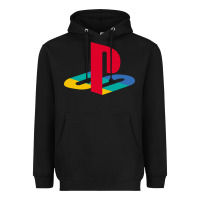 Black play station Heavyweight Hoodie - minhPixels
