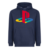 Navy play station Heavyweight Hoodie - minhPixels