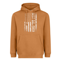 Meerkat Father's Day Best Dad Ever American Flag Heavyweight Hoodie - minhPixels