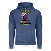 Vintage Denim welcome to our haunted house Vintage Hoodie - CowGirlArtShop