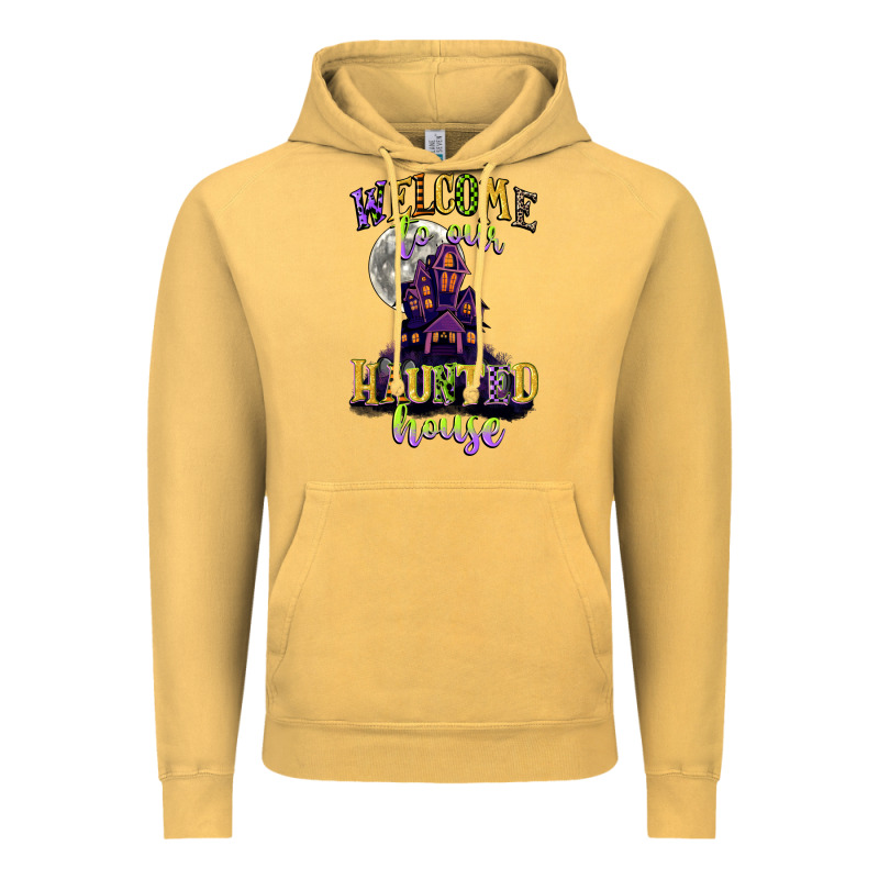 Welcome To Our Haunted House Vintage Hoodie by CowGirlArtShop | Teevron