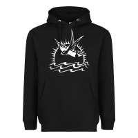Black Captain Jack Sparrow Tattoo WHITE Heavyweight Hoodie - minhPixels
