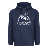 Navy Captain Jack Sparrow Tattoo WHITE Heavyweight Hoodie - minhPixels